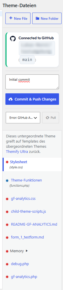 Theme File Manager & Git Sync Editor Side Tab