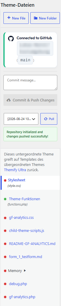 Theme File Manager & Git Sync Editor Side Tab